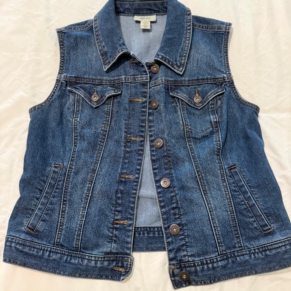 Style & Co Denim Vest, size M - Picture 1 of 3